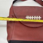 Timi & Leslie Newton Football Stitch Messenger Diaper Organizer Shoulder Bag Brown Photo 3