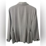 Jones New York  Blazer Suit Jacket Size 14 Grey  Black herringbone tweed Lined Photo 1