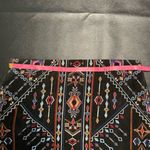 Blu Pepper Scallop Hem Embroidered Corduroy Mini Skirt M Black Photo 3