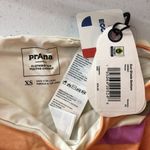 prAna  Bikini Bottom Sun Shade High Rise Orange Pink Waves Striped XS Photo 4