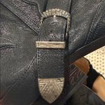 Golden Goose   ANNICE WOMENS 8 Black Leather Western Ankle Boots Photo 11