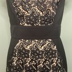 Jessica Simpson  NWOT Black Lace w/ Nude Lining Cap Sleeves Women’s Dress Size 10 Photo 2