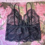 coquette black lace bow lingerie cami tank top Photo 1