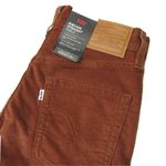 Levi's NWT Ribcage Straight Ankle in Tortoise Shell Stretch Velvet Pants 30 x 27 Photo 3