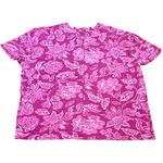Free People NWOT We The Free Nina Printed Tee Shirt in Magenta Combo XS Photo 4