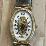 Gitano Ladies Watch Two Tone Stretch Bracelet Gorgeous Open Gear Dial Photo 2