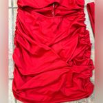 Amazon red body on cut out backless spaghetti strap mini dress Photo 5