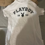 Playboy White  T-Shirt Photo 0