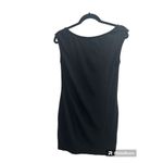 EXPRESS ✨ Womens Tank Dress Black Silver Striped Sleeveless✨ Photo 2