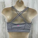 Pink Lotus PL Movement by Sports Bra Women XS Black White Stripe Nylon Crossback Photo 3