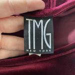 Vintage Witchy Whimsygoth Dark Red Burgundy Velvet Midi Mini Dress M Size M Photo 5