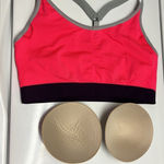 Athleta  Bright Coral & Navy Padded Pullover Adjustable Razorback Sports Bra- XL Photo 14