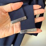 DKNY  Flutter Sleeve Belted Faux Wrap Midi Dress Navy Blue 22W Plus Size Photo 6