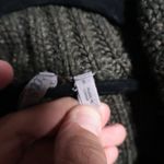 Caslon Y2K  Olive Green Chunky Knit Sweater Forest Fairy Boho Earthy Cotton Bld S Photo 3