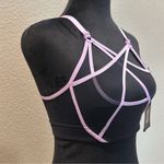 Savage X Fenty Black and Pink Geometric Bra Size XS Photo 2