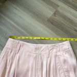 Gap Pink Drapey Trouser Pleated Pants Lt pink Womens size 8 Belt loops Tapered Photo 3