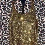 Material Girl gold sequin athletic tank top Photo 1