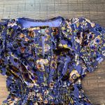 Anthropologie  Somerset Maxi Dress XXS Purple Velvet Tiered Smocked Gown Coquette Photo 7