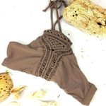 Cape Juby Cape And Juby Brown Bikini Boho Top Size Small Photo 0