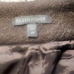 Eileen Fisher  Herringbone Wool Blend Mini Skirt Italian Fabric Womens XS Pleated Photo 2