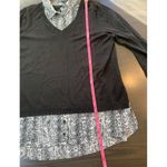Adrianna Papell ‎ Layered Sweater Shirt Tunic Top Women XL Office Church Career Photo 8