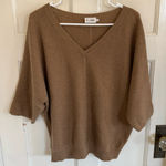 The Reset R Label tan wool cashmere dolman sleeve sweater size small/medium Photo 0