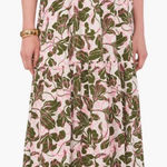 Parker  NWT Floral Tiered Midi Skirt Size 12 Photo 0