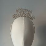 dazzling gold toned 'It's My Birthday' headband. Photo 1