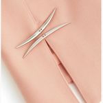 NWT H&M x MUGLER wool mini skirt antique pink Size 0 Photo 2