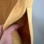Free People  Mustard‎ Yellow Corset Style Back Linen Skirt Boho Size Small Photo 7