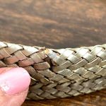 Coldwater Creek  Women's Metallic Bonded Braided Belt Gold Size XL Photo 1