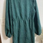 Simplee Apparel Simplee Apperal™ Hunter Green wrap like v neck dress| size L NWT Photo 1