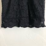 Topshop  Black Lace Fitted Sleeveless Tank Racerback High Neck Mini Dress Photo 4
