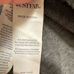 Just Fab Gray 3/4 Sleeve Boat Neck Lightweight Jersey Knit Stretchy Dress Size M Photo 5