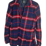 Ralph Lauren Lauren Womens Red Wool Plaid Zip Up Cardigan Jacket Size PP Small S Photo 0