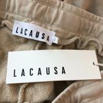 Lacausa  Zephyr Shorts Sweatshort Lightweight Terry Organic Cotton Beige L Photo 4