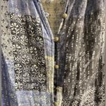 Pilcro  Anthropologie Blouse Tunic‎ Patchwork Print Tiered Medium Petite Photo 5