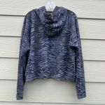 ALLSAINTS  Tygers Ragland Hoody Blue Animal Print Women Sz Medium Cropped Hoodie Photo 1