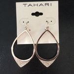 Tahari  Interesting Pave Oval Hoops Photo 0