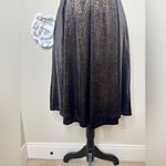 LuLaRoe NTM: Elegant Madison Skirt in Black with Gold/Copper Accents Size M Photo 3