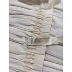 Free People  Womens Top Beige Claude Corset Blouse Peplum Cottagecore Boho Medium Photo 9