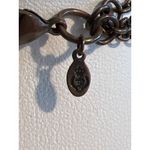 Premier Designs 3 Strand Necklace Copper Tone Faux Turquoise Etched Adj 20" READ Photo 4