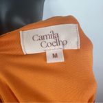 Camila Coelho Kelly Ruched Sheer Maxi Skirt in Orange Tie Dye Women's Size M Photo 6