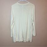 J.Jill Pima Elliptical Tunic Pale Yellow 100% Pima Cotton Sz Large Petite Photo 2