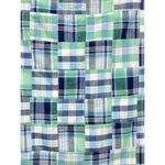 Talbots Madras Plaid Patchwork Mini Skirt Size 16P Petite Preppy Blue Golf NWT Photo 2