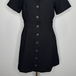 Vetta Capsule The Notch Collar Two Piece Dress Size 6 Black Button‎ Front Basics Photo 5