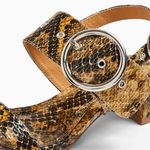 Topshop NEW  snake print buckle block heel sandals Photo 3