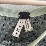 Free People Light Grey Green Semi Sheer Bumble Bees Knees Long Drape Tank Top Photo 4