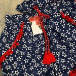 American& Beyond Stars 4th Of July Outfit Set Tanktop & Shorts Red Size L Photo 1