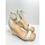 Dolce Vita Espadrille Sandals Size 9.5 White Ankle Strap Open Toe NEW White Photo 2